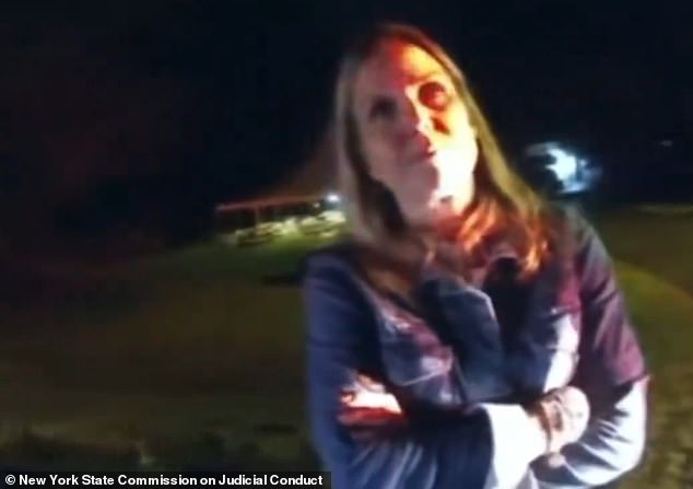 New York State Supreme Court Justice Erin P Gall was captured on police bodycam by officers breaking up a friend's high school graduation party