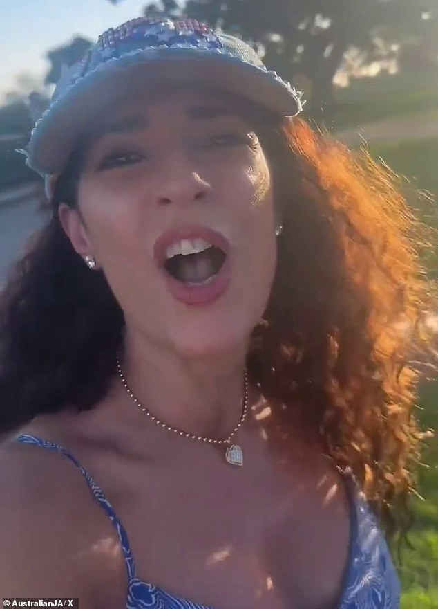 Sophie (pictured) was heard singing 'Am Yisrael Chai', a song of Jewish solidarity, and claimed that Mr sub Laban and the unnamed woman had 'attacked' her.