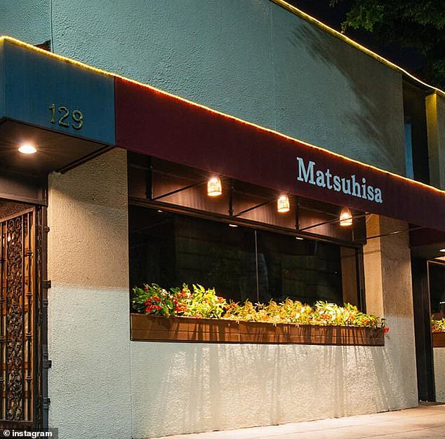 Matsuhisa (photo) is a luxury sushi restaurant with seating for up to 180 guests. Bezos and Sánchez were photographed on separate dates at sister restaurant Nobu in Malibu, California