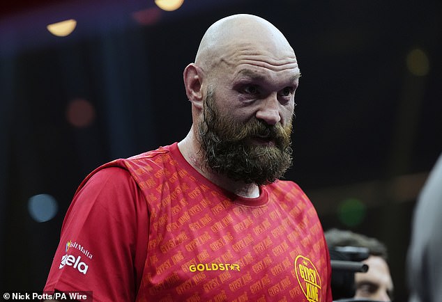 Tyson Fury was not happy with the decision and quickly stormed out of the ring.