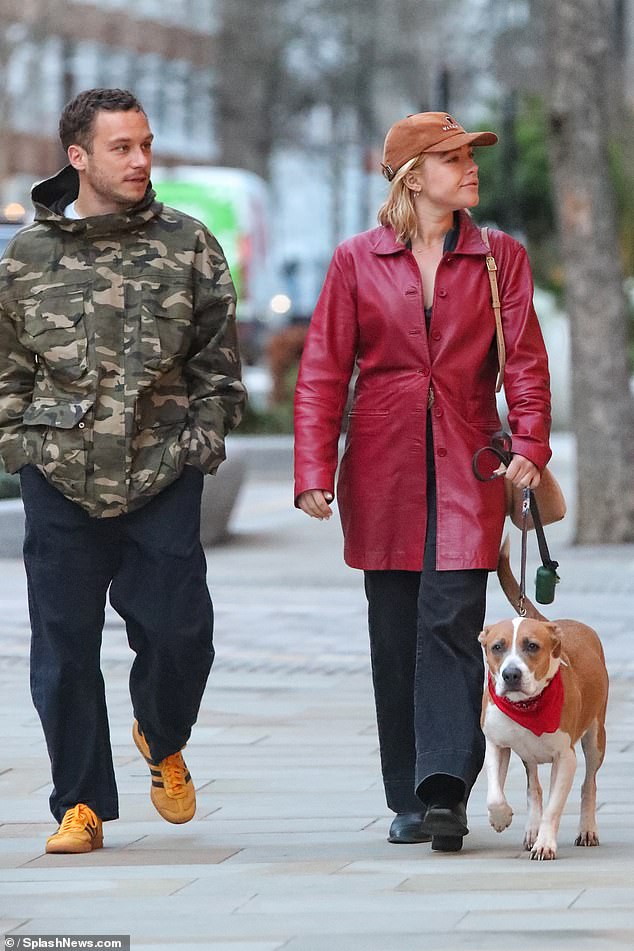 But they looked happy and relaxed as they walked Florence's pet dog Billie around Sloane Square, visiting several shops along the way.