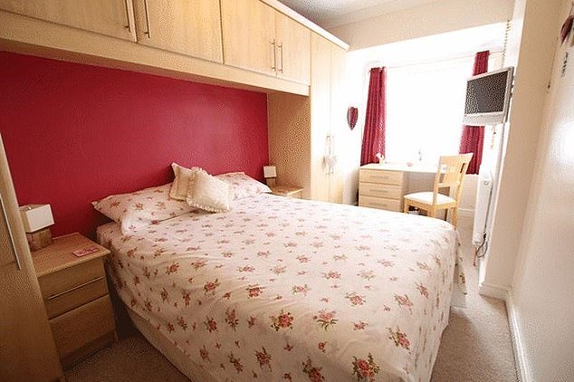 Another of the bedrooms in Musk's former house in Merseyside.