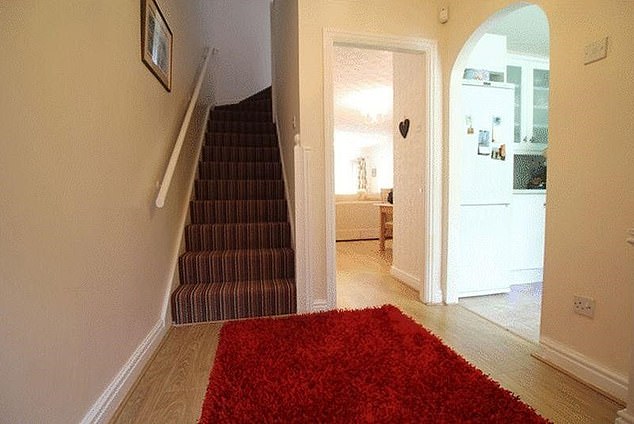 The hallway of Musk's grandmother's family home in Liverpool