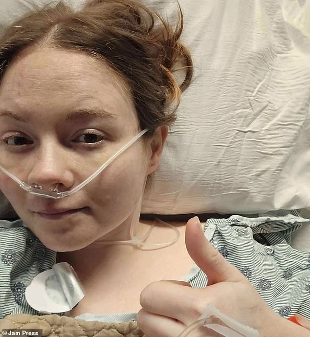 Megan was in the operating room on December 3 and was discharged two days after surgery