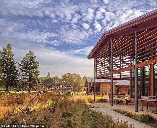 The city's cash reserves are quickly running out due to rising costs, including a new sheriff's contract, and the need for affordable housing in California. Pictured is the Portola Valley Library