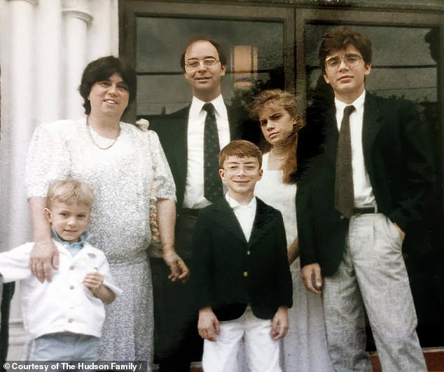 The Hudson Family. Pictured left to right: David, Eleanor, Paul, Paul Joseph, Melina and Stephen.