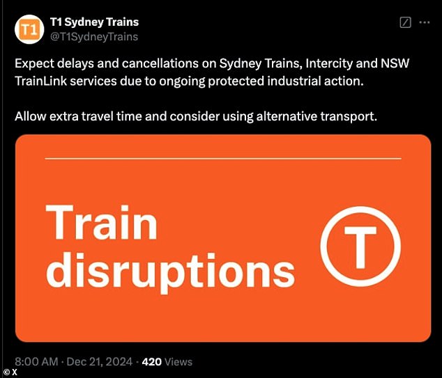 Travelers have been warned to prepare for cancellations and delays as the network-wide strike continues.