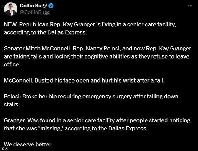 1734906219 798 Public reactions after missing GOP Congresswoman Kay Granger is found