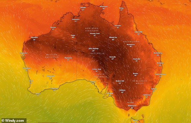 Sweltering hot conditions are expected over Christmas across the country, while thunderstorms are possible in parts of Queensland and the Northern Territory.