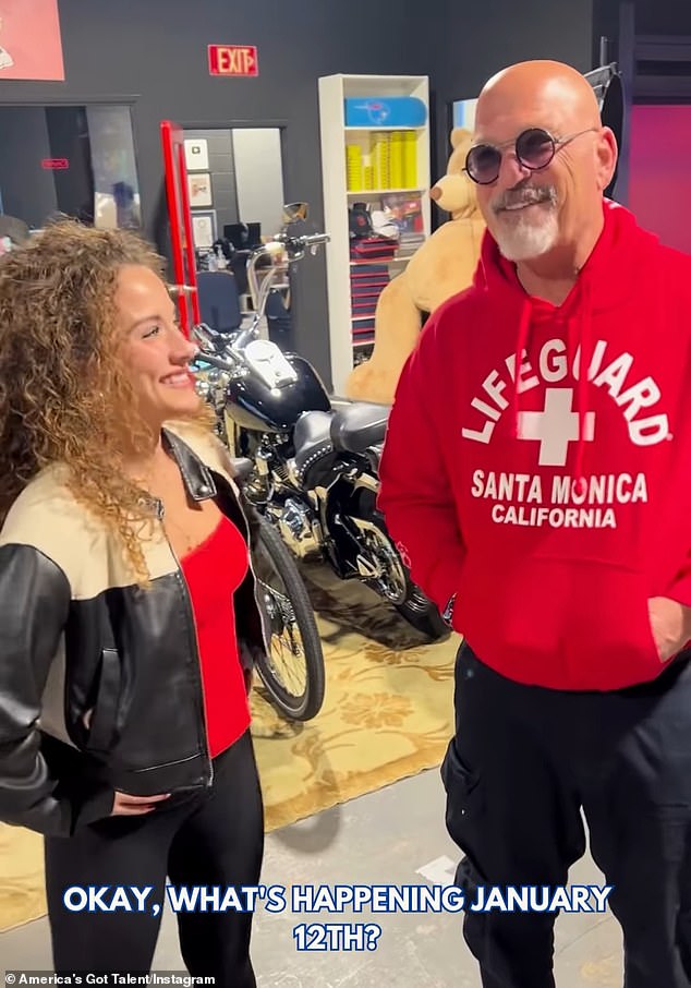 It's unclear if Heidi will return to judge season 20 of America's Got Talent, but judge Howie Mandel (right, pictured Dec. 9) and AGT #11 alum Sofie Dossi (left) will host the show. first in-person audition at the Pasadena Convention Center on January 12