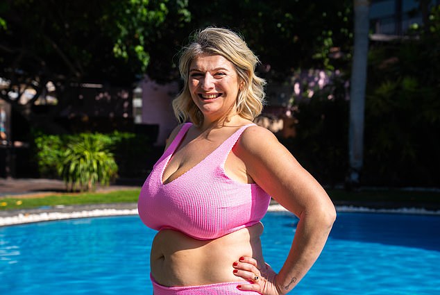 Bryony in the pool at the Anatara resort in Dubai