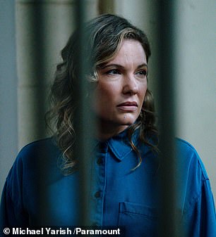 The 47-year-old actress managed to land a recurring role as Sydney Volt, the wife of prolific serial killer Elias Voit, played by Gilford.