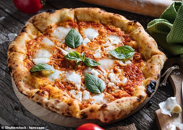 In second place was the Neapolitan pizza. Traditionally, the Italian dish has a relatively thin crust with the exception of the rim, which, when baked, puffs up like a small bicycle tire (file photo)