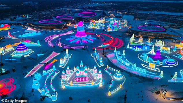 Harbin Ice and Snow World officially opened on December 20, 2024