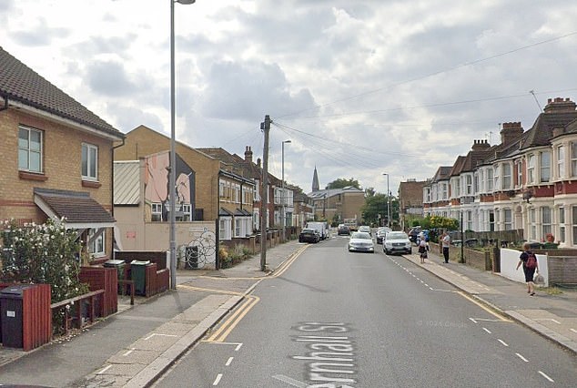 A general view of the street where Mr Gooderham lived with his partner in Walthamstow.