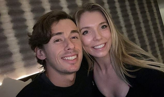 Stars from the tennis world took to Instagram to congratulate the couple (pictured), including Emma Raducanu and Thanasi Kokkinakis.