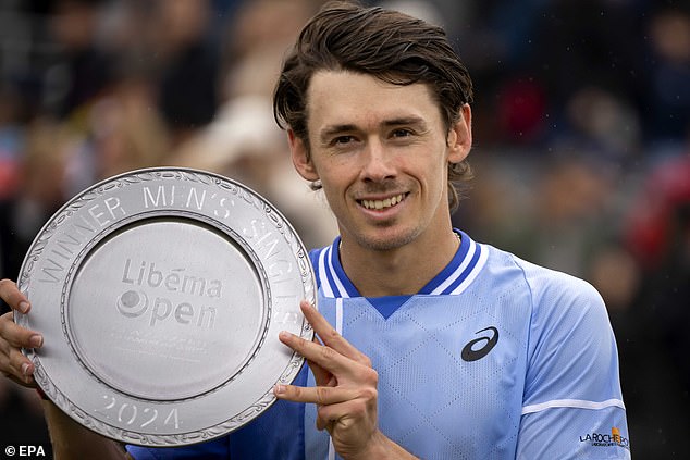 De Minaur won in February at the Acapulco Open, before winning in Holland and, most recently, at the Ultimate Tennis Showdown.