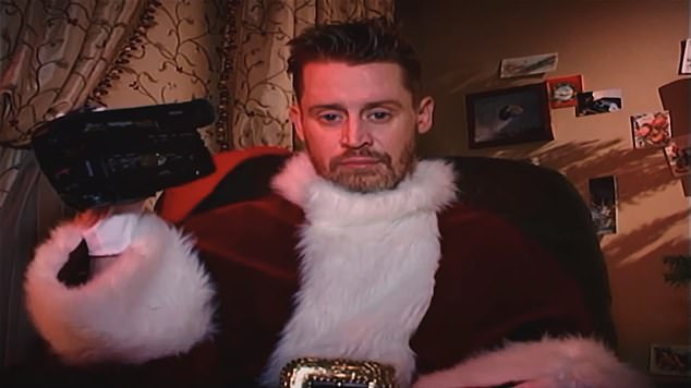 Former child star Macaulay Culkin played perverted Santa Claus in bizarre video