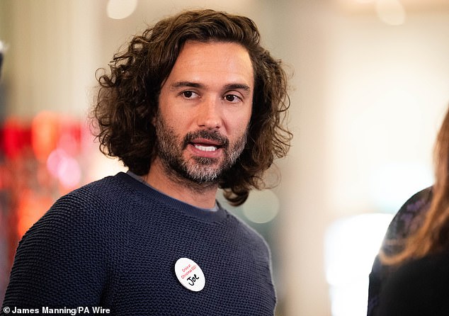 The singer and fitness guru (pictured) rolled up their sleeves as they helped provide hot drinks and food, plus plenty of other activities.