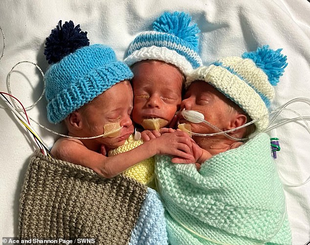 After three months of being treated in the hospital, Cruz, Enzo and Aljo finally recovered enough to return home for their first Christmas.