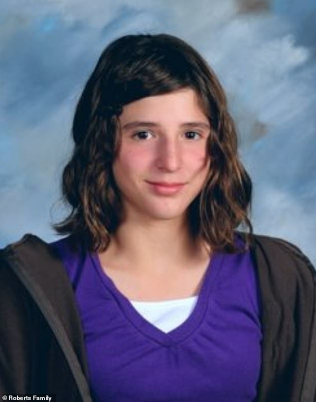 Lexis Roberts (pictured) was just 12 years old when career criminal Thomas Sanders kidnapped her in 2012 and forced her to watch as he murdered her mother.