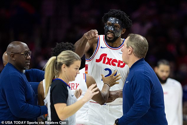 Embiid exploded at Schroeder's call in scenes that shocked the basketball world on Monday.