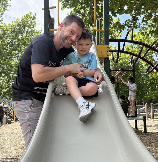 Will (pictured with his father) was born with SLC6A1, a rare and severe form of epilepsy.