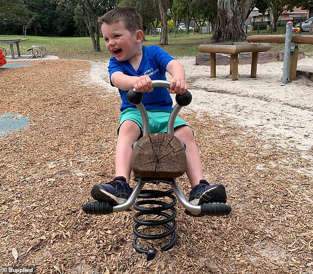 Will (pictured) also suffers from intellectual disability, autism, does not speak at all and suffers from sleep, behavioral and movement disorders.