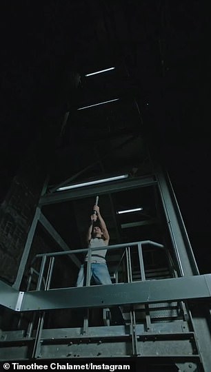 The video was reminiscent of Kevin Bacon's dance in the warehouse during Footloose.