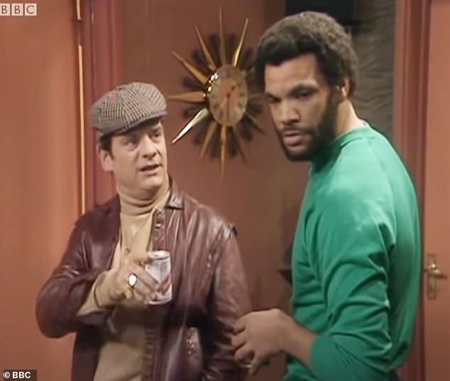 Denzil was played by actor Paul Barber (right) in the original BBC comedy, while Mrs Obooko is a new character created for the show (pictured in the show with David Jason).