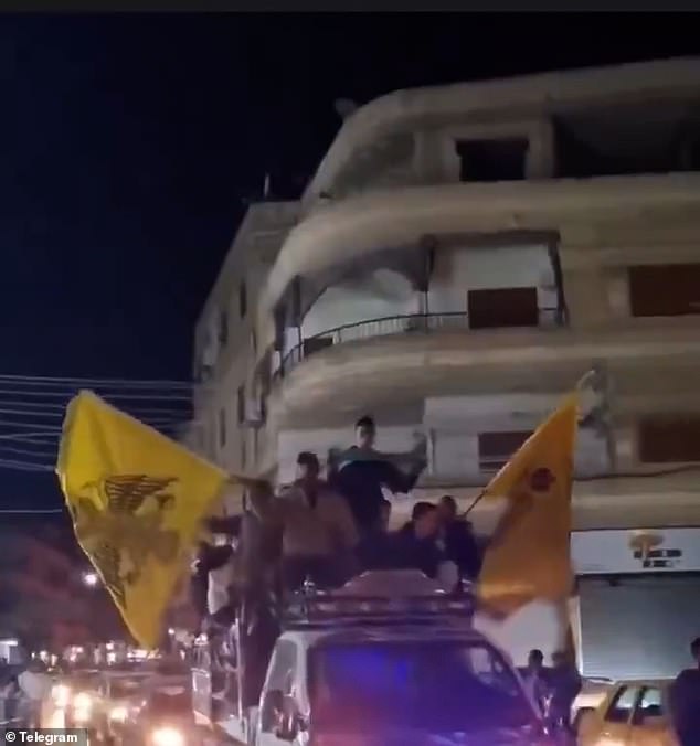 Hundreds gathered in Damascus for protests last night