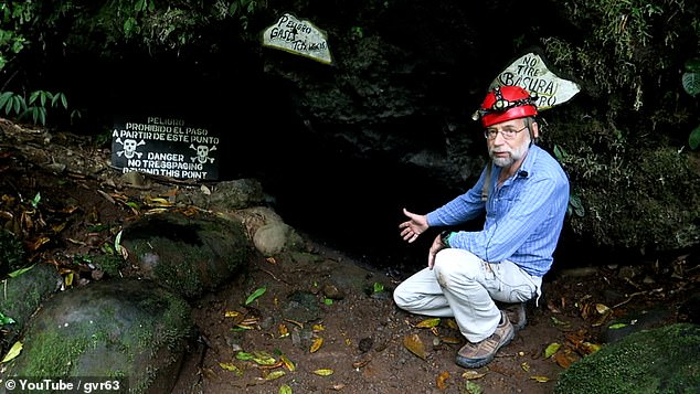 Belgium-based cave explorer Guy van Rentergem (above) visited Costa Rica's 'Cave of Death' in 2019. Van Rentergem, a trained chemical engineer, has spent decades exploring and mapping caves using Terrestrial Light Detection and Ranging (T-LiDAR) scanning