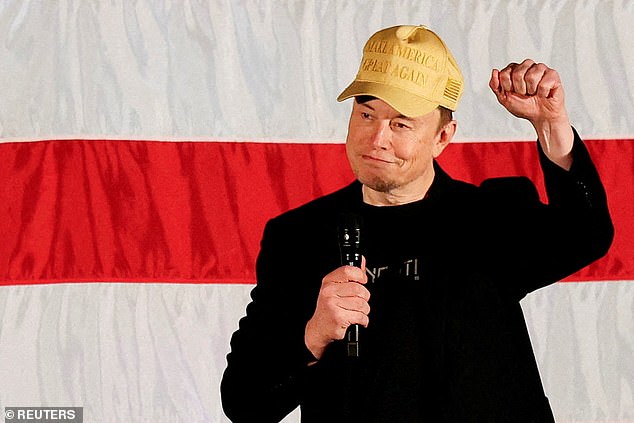 Elon Musk, a prominent supporter of US President-elect Donald Trump, is worth £387.5bn.