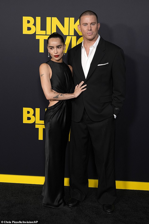 Channing's trip to the UK comes as he is a newly single man after he and Zoe Kravitz split in October despite their recent engagement (seen in August).