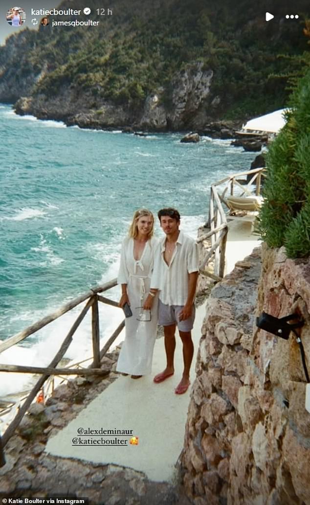 On Tuesday, Boulter shared photos of her and De Minaur as they walked along the coast after their engagement.