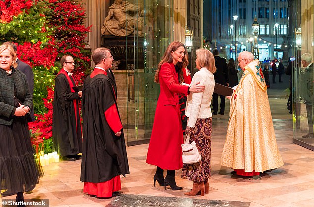 Their unique bond was evidenced when Kate, 42, approached Sophie to give her a touching hug at the royals' fourth annual Together at Christmas concert inside Westminster Abbey on December 6.