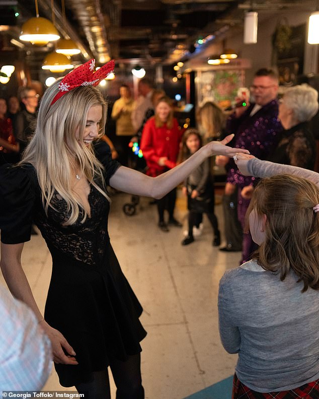 And just days before Christmas, the happy couple gathered at one of James' BrewDog branches in Aberdeen with their friends and family to celebrate their upcoming nuptials.