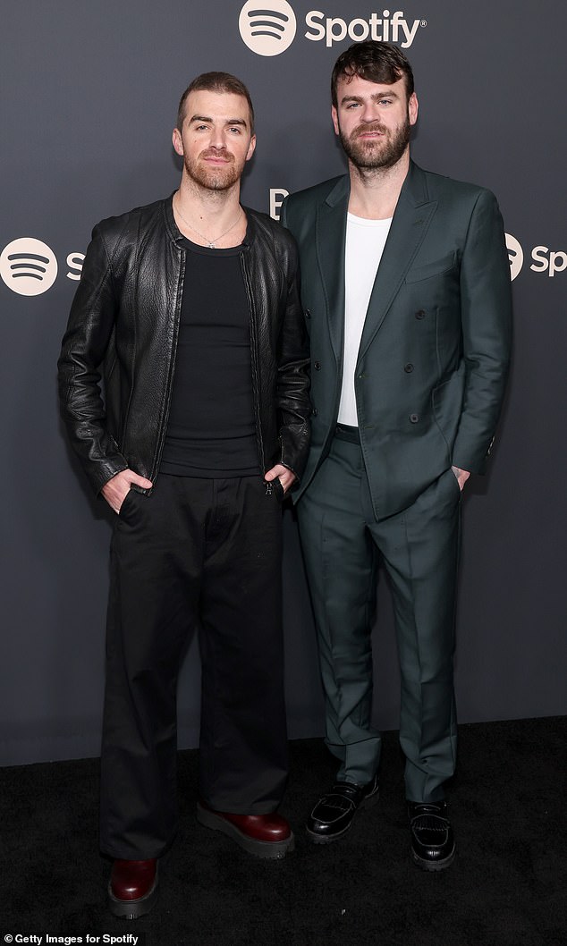 The Chainsmokers – made up of Alexander Pall, 38, and Andrew Taggart, 34 – once admitted to having threesomes with their fans