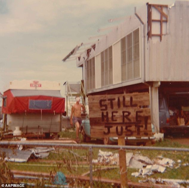 Darwin's population was reduced to a quarter of its pre-storm size during the months it took to rebuild the city to storm standards. 