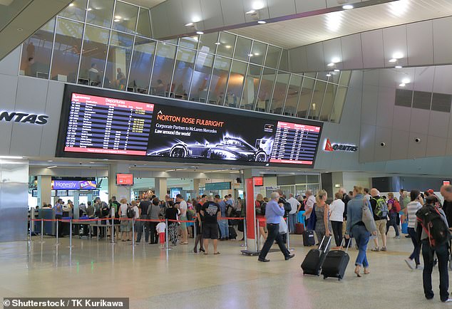 People who attended Melbourne Airport (pictured) between 9.24pm and 10.30pm on December 8 and between 5am and 7.25am on December 9 are urged to monitor for symptoms .