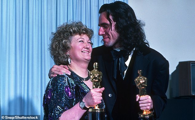 Brenda seen with Best Actor winner Daniel Day-Lewis at the 1989 Academy Awards