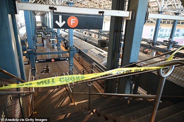 The incident happened Sunday morning at a Coney Island station, where an F train carrying the victim was stationary