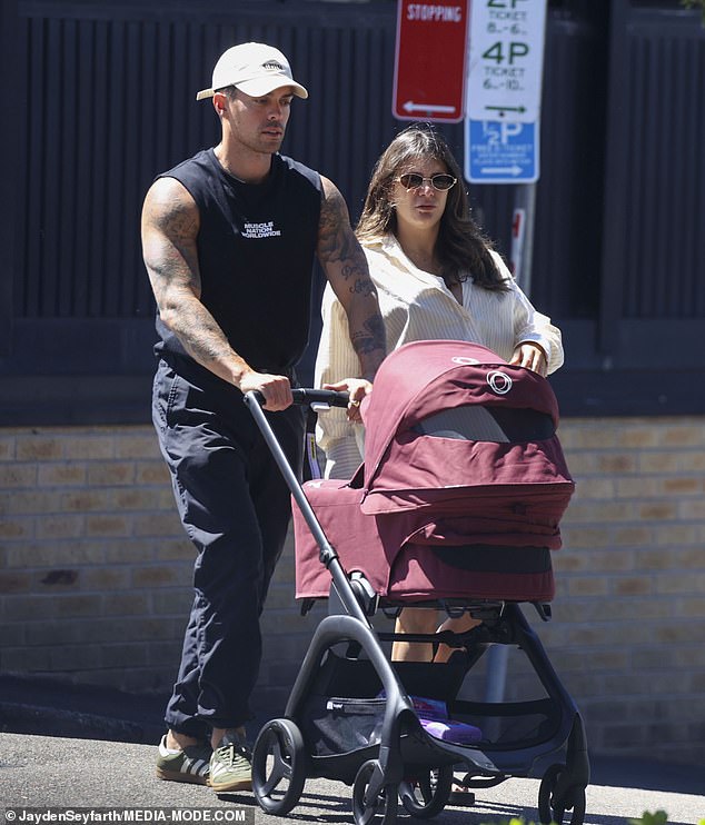 The 33-year-old children's entertainer showed off his casual style in a sleeveless black shirt and matching pants that highlighted his muscular arms and tattoos.