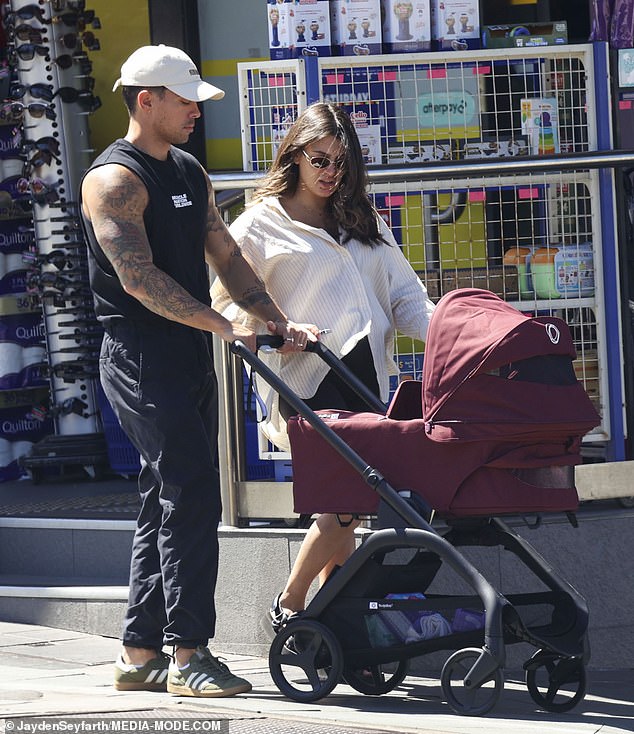 The new mother beamed with happiness as she walked alongside her husband, radiating joy during her first public appearance since welcoming Henry last week.