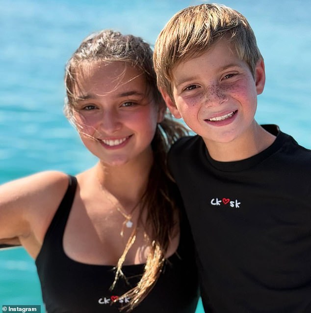 Ivanka also posted some photos of her children that showed they were having the time of their lives as they couldn't hide their huge smiles and sun-kissed cheeks.