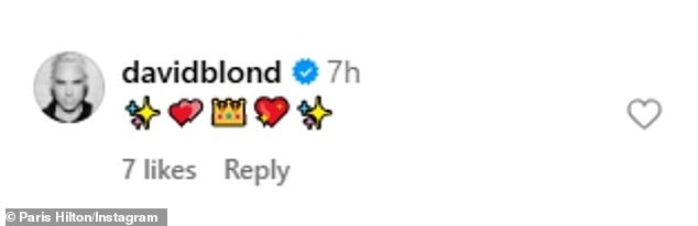 The Blonds designer David Blond showed some love through emojis