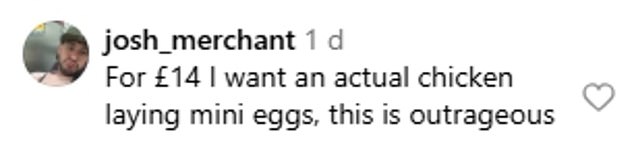 Many were delighted with the prompt arrival, eager to get their hands on the chocolate. One wrote: 'I need them in my life. I couldn't get the big bag last Easter?