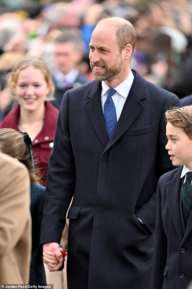 The future king of Great Britain, William, with his son, Prince George.