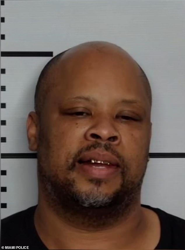 A mugshot of Dominic Weaver, 47, the lousy dad from Louisville, Kentucky, who is on the run for allegedly failing to pay thousands in child support