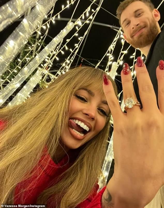 Riverdale actress Vanessa Morgan had an especially festive Christmas Eve, as she got engaged to basketball player James Karnik that day.